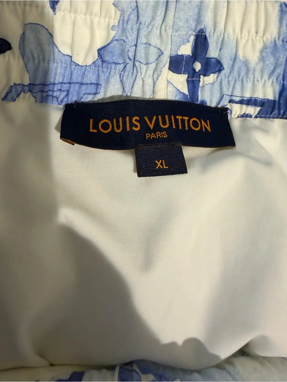 Louis Vuitton White and Blue Monogram Bathing Suit